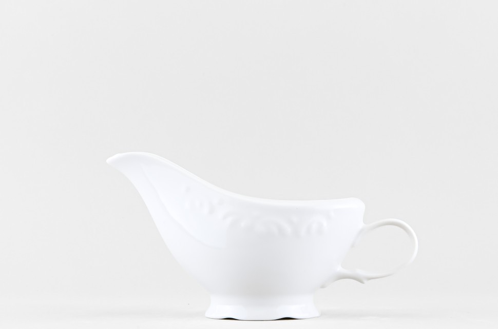 Фарфоровый соусник, 1.35 л, 13.4 см, белый