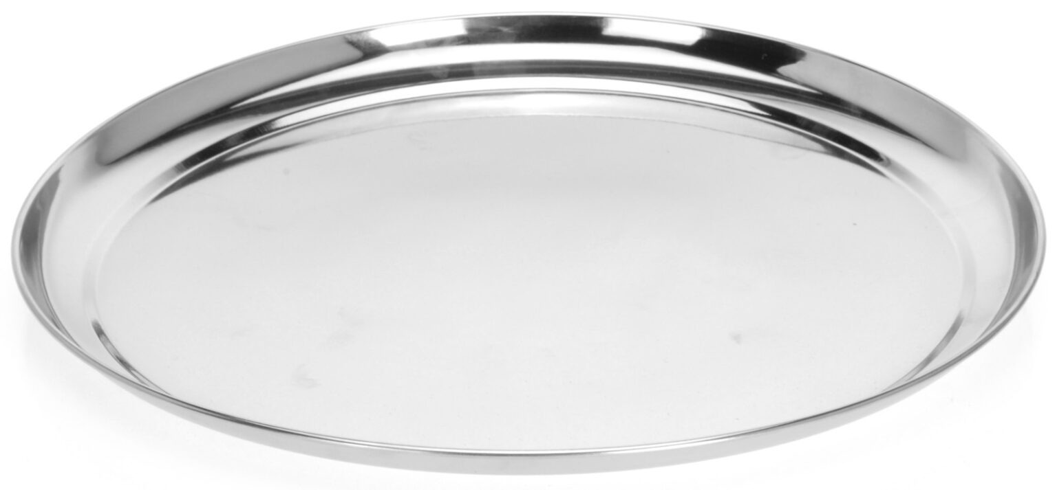 Тарелка пирожковая из нержавеющей стали, 16.5 см, серебристый