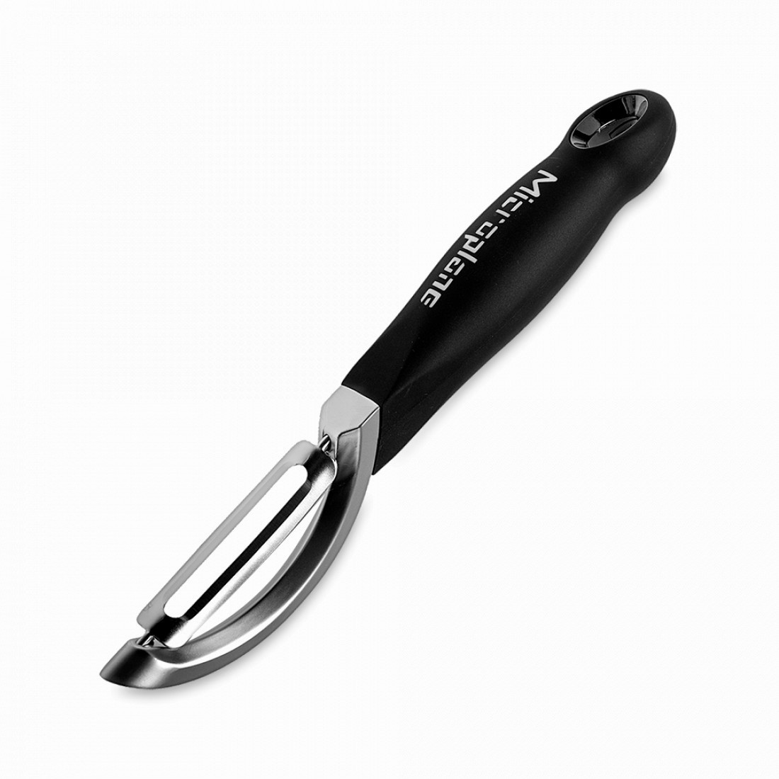 Пластиковая овощечистка с лезвием из нержавеющей стали Reverso Veggie, 20 см, черный